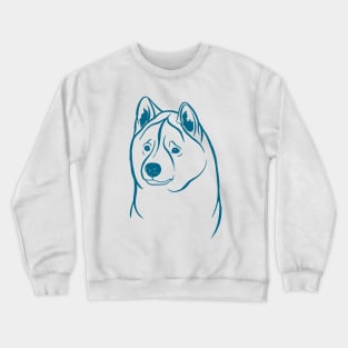 American Akita (Mint and Teal) Crewneck Sweatshirt